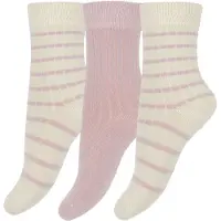 Minipop Sokker - Bambus - 3-pack - Rose - - 27/30 - Sokker