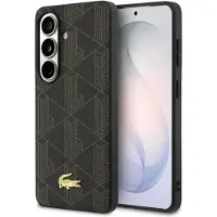 Lacoste Samsung Galaxy S26 PVC Blend Monogram Gold Logo magnetisk-deksel - brun