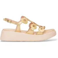 Wonders for woman. A-4503_5432_6509 Leather Sandals Heaven 03 gold (36), 3 to 5 cm, Buckle, Casual, Party
