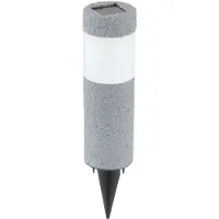 Eglo LED-lampe med jordspyd Mino, grå, IP44