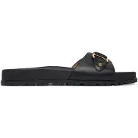 Ralph Lauren for woman. 802982883002 Tasha Flip Flop Leather Sandals black (37), Flat, None, Casual