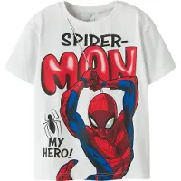 Name It Mini T-skjorte - Noos - NmmMarvin - Spider-Man - Bright White - - 2 år (92) - T-skjorte