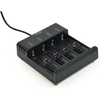 Gembird ENERGENIE BC-USB-02 Rask Ni-MH + Li-ion batterilader sort