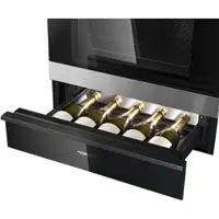 Dometic DrawBar 5B - Vinkjøler - drawer - innebygd - bredde: 55.6 cm - dybde: 54.15 cm - høyde: 14 cm - 15 liter - Klasse G - svart glass