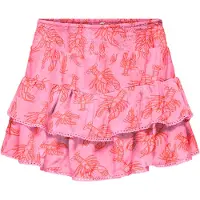 ONLY Skjørt - Viskose - KogGlow - Begonia Rosa/Hummer/Ti - - 12 år (152) - Skjørt