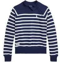Ralph Lauren Collegegenser - Navy/Hvit Stripet - - 7 år (122) - Collegegenser