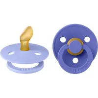 BIBS Colour Smokker - Str. 1 - Anatomisk - 2-pack - Hush/Grape - - 0-6 md - Smokk