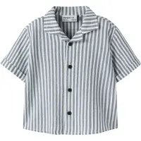 Name it Skjorte - NmmFedenis - Vintage Indigo/Cloud Danser - - 3 år (98) - Skjorte K/E