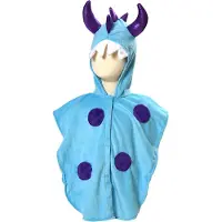 Den Goda Fen Kostymer - Monster - Blå - - 2-4 år (92-104) - Kostymer