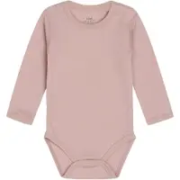 Hust and Claire Body I/e - Ull - HCBo Solid - Adobe Rose - - 1 år (80) - Langermet Body