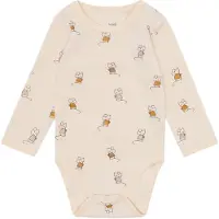 Hust and Claire Body I/e - Ull - HCBo-mus - Off White - - 1 år (80) - Langermet Body