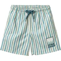 Wheat Badebukse Hansi Badge Aqua Stripe (110 / 5 år)