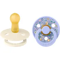 BIBS x Liberty Colour Smokker - Str. 2 - Rund - 2-pack - Chloe - - - 6-18 md - Smokk