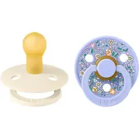 BIBS x Liberty Colour Smokker - Str. 1 - Rund - 2-pack - Chloe - - - 0-6 md - Smokk