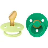 BIBS Colour Smokker - Str. 2 - Anatomisk - 2-pack - Matcha/Cactu - - 6-18 md - Smokk