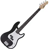 Gear4Music LA Bassgitar fra Svart