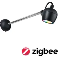 Paulmann Smart utendørs LED-vegglampe Kikolo antrasitt RGBW IP65