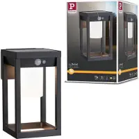 Paulmann 94572, Vegglys, Sort, Plast, Rustfritt stål, IP44, Inngang, Terrasse, III