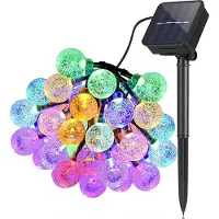 Forever Light Force Light String Lights Solar LED CRYSTAL BALLS SCB61 6.5m 30 Balls Multicolor Light