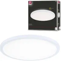 Paulmann LED-panel Atria Shine, Ø29 cm, hvit, IP44, 4000 K, på/av