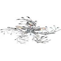 Globo Taklampe Flash av metall, krom, Ø 65 cm