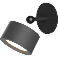 New Garden LED-vegglampe Roll 8, svart, svingbar