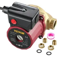 Vevor varmtvannssirkulasjonspumpe 0,6-tommers 220V 5,3 GPM 90W vannpumpe 0,8A for bar elektronisk hjemmedusj vaskemaskin