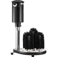 Vevor elektrisk kommersiell glassvasker, barglassrenser med 5 børster, vinglassrensemaskin med 1200 kopper/time, barglassvasker for champagneglass, ølkopper, krus, perfekt for barer og kafeer