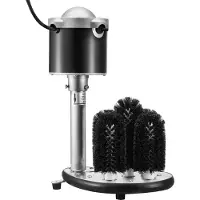 Vevor elektrisk kommersiell glassvasker, barglassrenser med 5 børster, vinglassrensemaskin med 600 kopper/time, barglassvasker for champagneglass, ølkopper, krus, perfekt for barer og kafeer