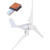 Vevor vindturbin, 400W 12V vindturbingeneratorsett, 3-blads ladekontroller vindturbingenerator, vindkraftturbingenerator for strømtilskudd