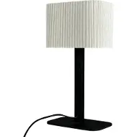 Dyberg Larsen bordlampe Calix, naturhvit, høyde 39 cm