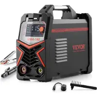 Vevor MMA-sveiseapparat, 140A 4-i-1-sveiseapparat - MMA (elektrode)/DC-puls MMA/DC-puls TIG/Lift TIG, LED-skjerm elektrisk sveiseapparat med synergisk kontroll, IGBT-inverter, varmstart