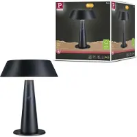 Paulmann LED-solcelledrevet bordlampe Soala, antrasitt, 31 cm, IP44