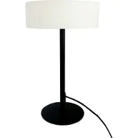 Dyberg Larsen bordlampe Calix, svart/naturfarget, 40 cm