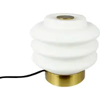Dyberg Larsen Diva bordlampe, messingfarget, metall