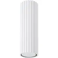 Sollux Taklampe i karbon, hvit, høyde 20 cm, aluminium