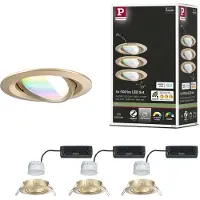 Paulmann 92436 LED-taklampe, LED-innbyggingslys 6 W, gull (matt)