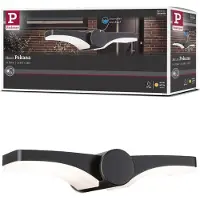 Paulmann utendørs LED-vegglampe Pekana, antrasitt 30 cm aluminium IP44
