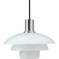 Dyberg Larsen Pendellampe Morph, opal, Ø 28 cm, glass
