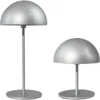 Dyberg Larsen LED-batteridrevet bordlampe Along, sølv, sett med 2 stk.