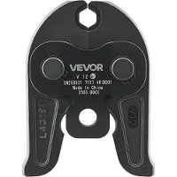 Vevor V12 pressekjeft, 12 mm pressekjeft for V-type rustfrie stålrør, høyfaste pressekjever i karburert stål, kompatibel med standard presseverktøy