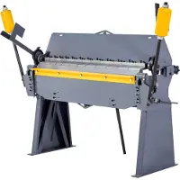 Vevor boks- og pannebrems, 1220 mm/48 tommers metallbøyebrems, 12-gauge bløtt stålkapasitet, 0-135 graders justerbar, metallbøyemaskin med 8 fingre, kraftig aluminiumsfolder for presis bøying