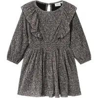 Name it Kjole - NmfRisari - Black/Leo - - 1½ år (86) - Kjole