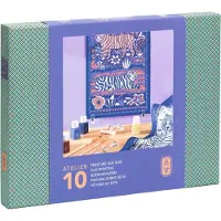 Djeco Kreativt leker - Atelier 10 - Silkemaling - - OneSize - Kreativt leker