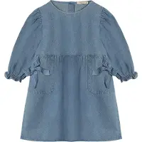 Fliink Kjole - Donny - Medium+ Denim Blue - - 104 - Kjole