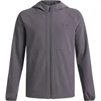 Under Armour Treningsjakke - Vibe Woven - Castlerock - - 8 år (128) - Overgangsjakke