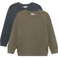 Minymo Sweatshirts - 2-pack - Vetiver - - 5 år (110) - Collegegenser