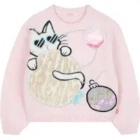 Billieblush Genser - Strikk - Rosa Mot - - 4 år (104) - Genser