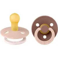 BIBS Colour Smokker - Str. 1 - 2-pack - Rund - Blush Skogmurmeld - - 0-6 md - Smokk