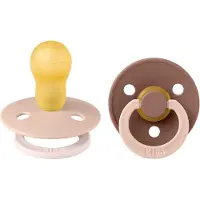 BIBS Colour Smokker - Str. 3 - 2-pack - Rund - Blush Skogmurmeld - - 18+md - Smokk